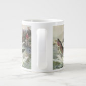  Regenboog Forel Visser Gevist voor Vis Grote Koffiekop (Achterkant)