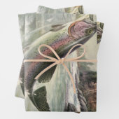  Regenboog Forel Visser Gevist voor Vis Inpakpapier Vel (In situ)