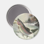  Regenboog Forel Visser Gevist voor Vis Magneet (Voorkant / Achterkant)