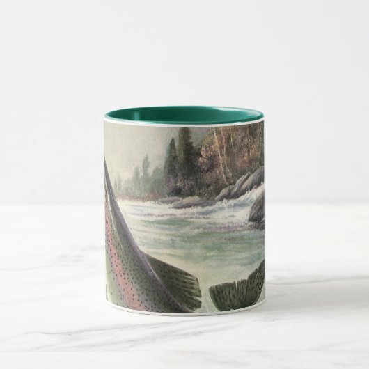 Regenboog Forel Visser Gevist voor Vis Mok (Midden)