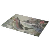  Regenboog Forel Visser Gevist voor Vis Snijplank (Hoek)