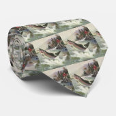  Regenboog Forel Visser Gevist voor Vis Stropdas (Opgerold)