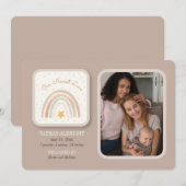 Regenboog foto geboorte aankondiging (Voorkant / Achterkant)