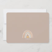 Regenboog foto geboorte aankondiging (Achterkant)