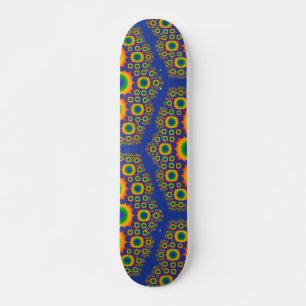 Regenboog Fractal Design: Op Maat Gemaakte Skatebo Skateboard