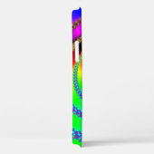 Regenboog Fractal en Zwart Vredessymbool Case-Mate iPhone Case (Achterkant / Rechts)