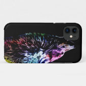 Regenboog Fractal wolf Case-Mate iPhone Case (Achterkant (horizontaal))