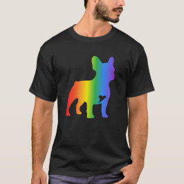 Regenboog Franse Bulldog Hond Liefhebbers  T-shirt
