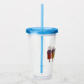 Regenboog Frozen pop Parade Acryl Drinkbeker (Rechts)