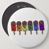 Regenboog Frozen pop Parade Ronde Button 6,0 Cm (Voorkant /achterkant)