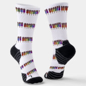 Regenboog Frozen pop Parade Sokken (Gebogen)