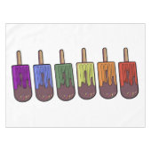 Regenboog Frozen pop Parade Tafelkleed (Voorkant (Horizontaal))