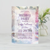 Regenboog galaxy pug rijden eenhoorn in de ruimte. kaart (Staand voorkant)