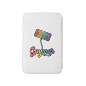 Regenboog Gamer Vector Shirt Ontwerp_1 Badmat (Voorkant Verticaal)