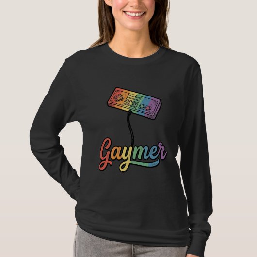 Regenboog Gamer Vector T-shirt Ontwerp_1 (Voorkant)