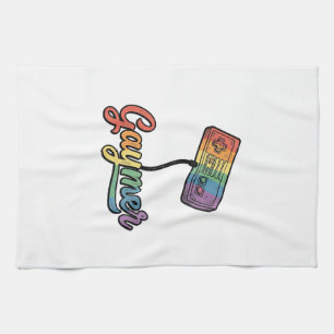 Regenboog Gamer Vector T-shirt Ontwerp_1 Theedoek