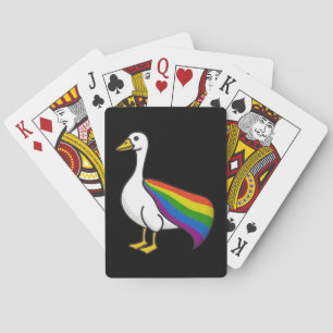 Regenboog Gans LGBTQ Pride Homoseksueel Transgende Pokerkaarten