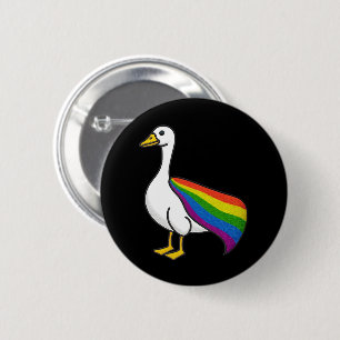 Regenboog Gans LGBTQ Pride Homoseksueel Transgende Ronde Button 5,7 Cm
