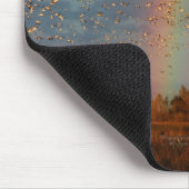 Regenboog & Ganzen Mousepad Muismat (Hoek)