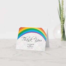 Regenboog Gay - Dank je wel Bedankkaart