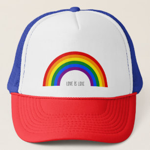 Regenboog Gay Pride. Liefde is Liefde. Trucker Pet