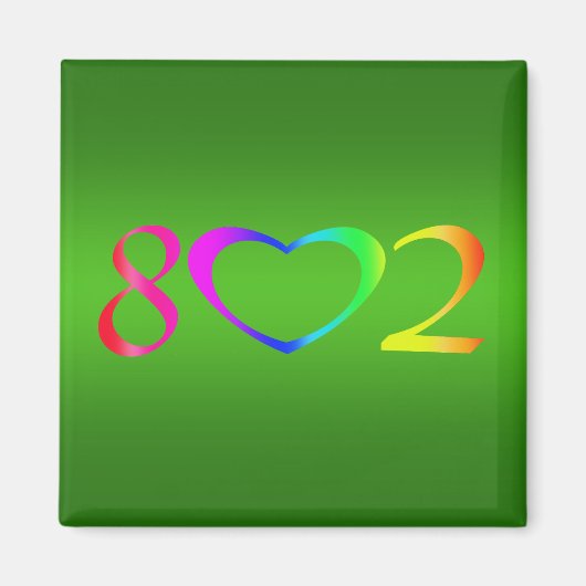 Regenboog Gay Pride Magneet (Voorkant)