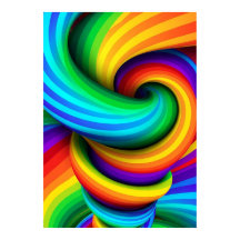 Regenboog Gedraaide Tornado Werveling - Optische I