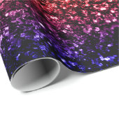 Regenboog geel rood paars glittersparels glinstert cadeaupapier (Rol Hoek)