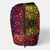 Regenboog geel rood paarse faux fonkels toilettasje (Rechts)