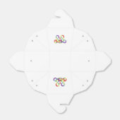 Regenboog, gekleurde handen bedankdoosjes (Uitgevouwen)