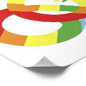 Regenboog, gekleurde handen poster (Hoek)