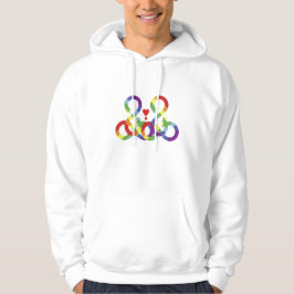 Regenboog, gekleurde handen. T-shirt