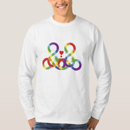 Regenboog, gekleurde handen. T-shirt