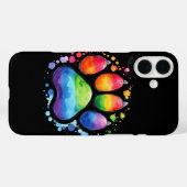 REGENBOOG GEKLEURDE HONDENPOOT PRINT Case-Mate iPhone CASE (Achterkant (horizontaal))