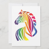 Regenboog gekleurde letters Pride Verjaardagsfeest Kaart (Achterkant)