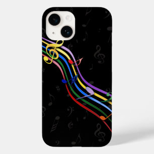 Regenboog gekleurde muziek Case-Mate iPhone case