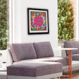 Regenboog Gekleurde "Zorgen is Koel" Lerarenschool Poster