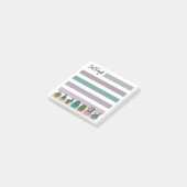Regenboog Gelijnd Geplante Succulenten & Cactussen Post-it® Notes (Schuin)