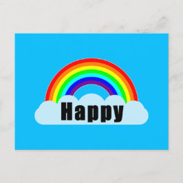 REGENBOOG - Gelukkig Briefkaart