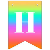 Regenboog Gelukkige Verjaardag Bunting Flag Banner (Tweede vlag)