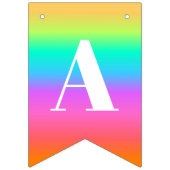 Regenboog Gelukkige Verjaardag Bunting Flag Banner (Derde vlag)