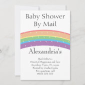 Regenboog genderneutraal Baby shower per post Kaart (Voorkant)