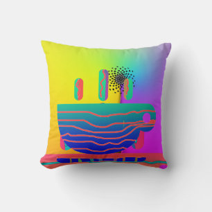 Regenboog Geo Koffiekoppen Kussen
