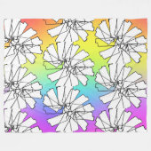 Regenboog Geo Windmolentjes Fleece Deken (Voorkant (Horizontaal))