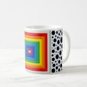 Regenboog Geometrisch Koffiemok (Voorkant rechts)