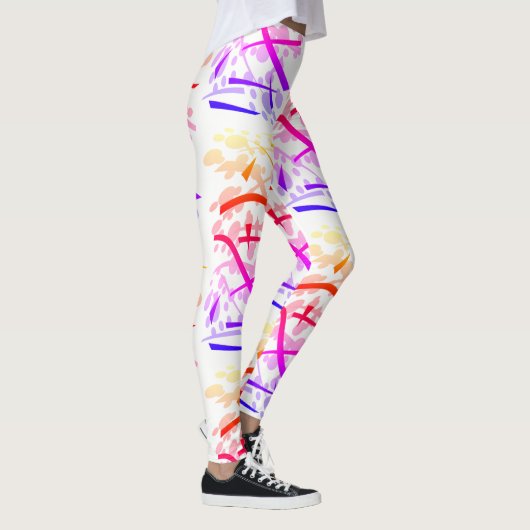 Regenboog geometrisch - leggings (Rechts)
