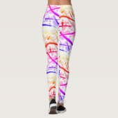 Regenboog geometrisch - leggings (Achterkant)