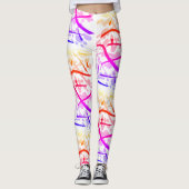 Regenboog geometrisch - leggings (Voorkant)