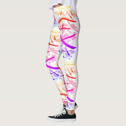 Regenboog geometrisch - leggings (Links)