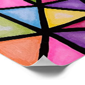 Regenboog Geometrisch - Print (Hoek)